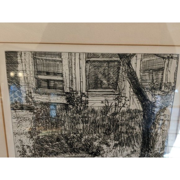 San Francisco Larry Lippold Etching of Polk St House U of I & SF Art Institute - Picture 3 of 9